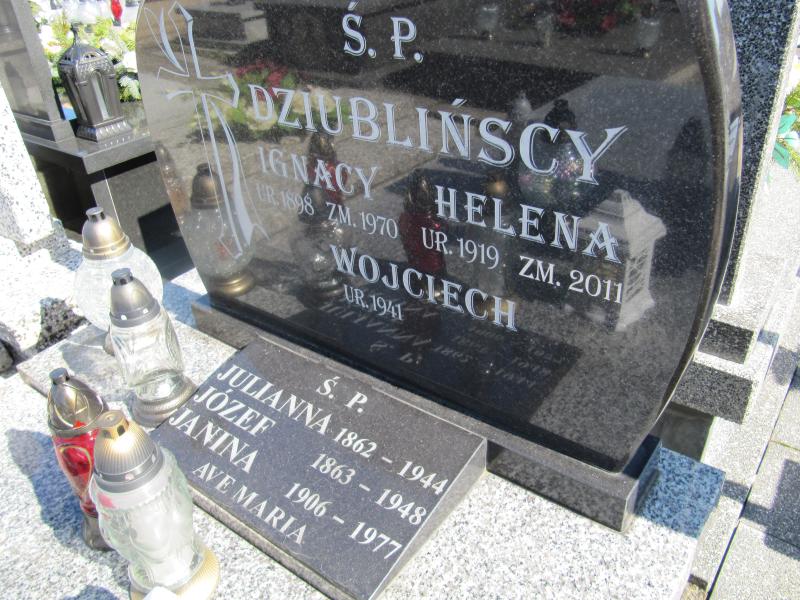 Helena Dziublińska 1905 Stara Biała - Grobonet - Wyszukiwarka osób pochowanych