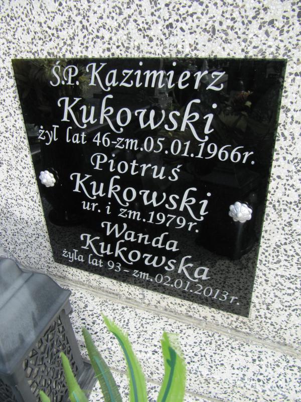 Kazimierz Kukowski Stara Biała - Grobonet - Wyszukiwarka osób pochowanych