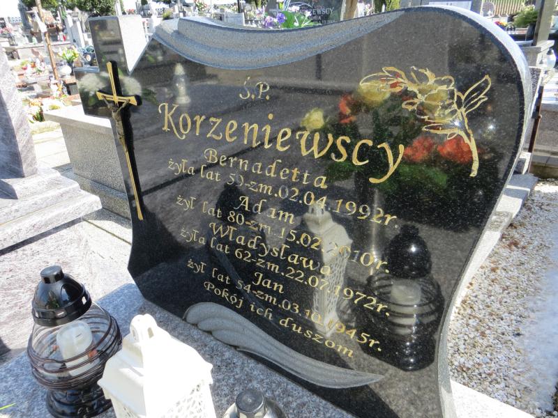 Bernadetta Korzeniewska Stara Biała - Grobonet - Wyszukiwarka osób pochowanych