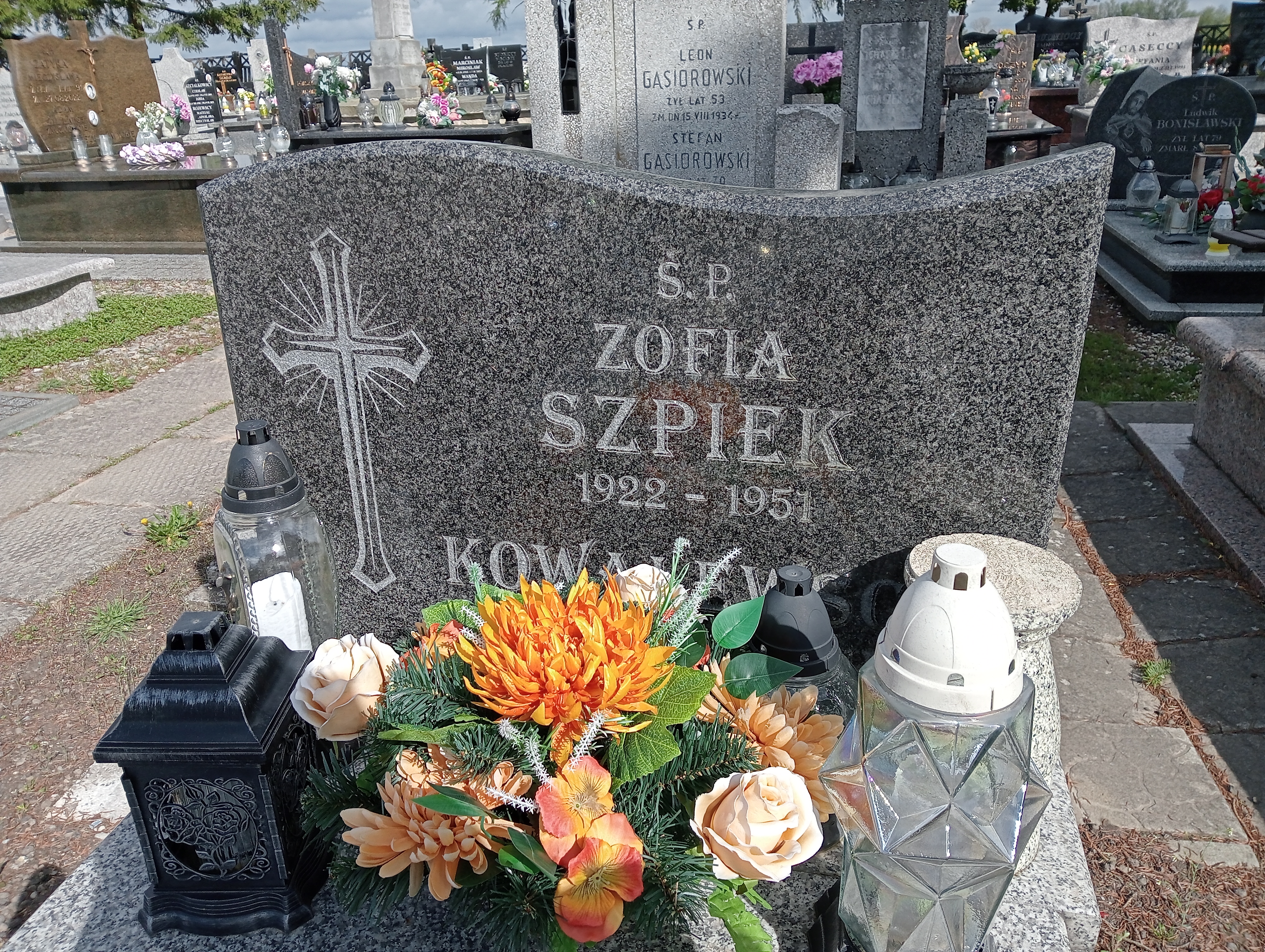 Zofia Szpiek 1905 Stara Biała - Grobonet - Wyszukiwarka osób pochowanych
